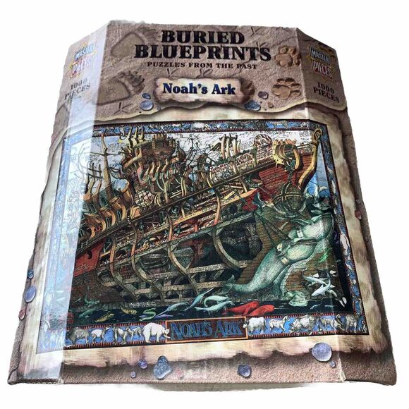 Buried Blueprints Puzzle Noah s Ark 1000 PC Complete PICTURES! - Picture 1 of 6